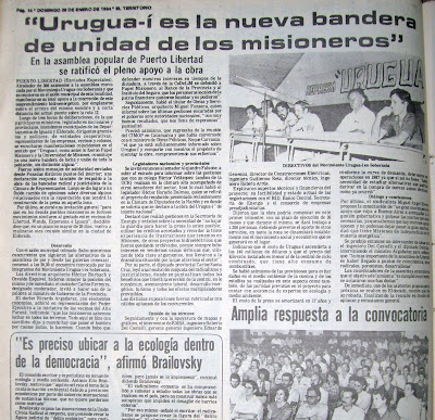 EN LA FOTO: Son Nuestros: Urugua-&iacute;, Papel Misionero y la Universidad de Misiones. Los representantes misioneros con la esperanza puesta en los efectos multiplicadores de las inversiones en la regi&oacute;n.