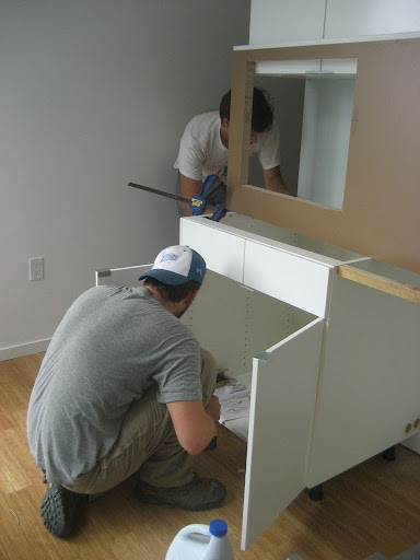 Working on the Kitchen