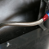 later on I ended up with a 30 deg fitting on the right, to ease this bend out