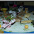 Mesa pronta para a festividade.
