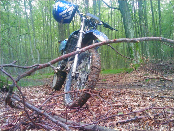 cum se conduce motocileta prin padure