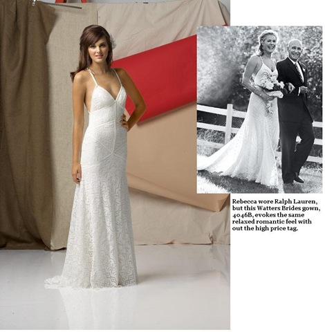 Rebecca looked radiant and ethereal and you don't want to weigh that rr gown Rebecca looked radiant and ethereal and you don't want to weigh that rr gown