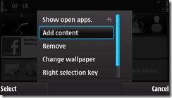 Home edit options