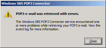 [09-03-17 SBS 2008 - POP3 Connector - 2 - mail was retrieved with errors[3].png]
