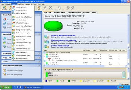 Paragon Hard Disk Manager 8.5