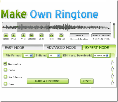make own ringtone
