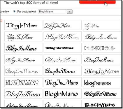 fonts 500