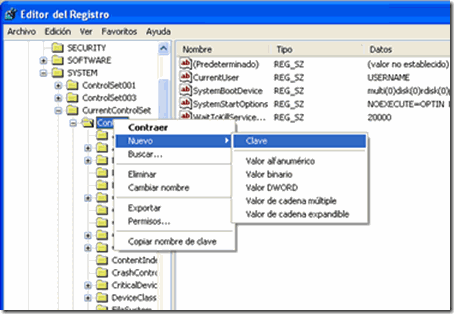 control_nuevo_clave