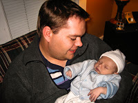 Holding Jackson for the first time