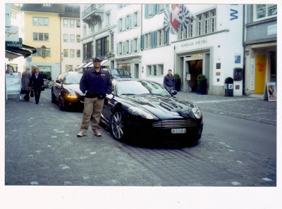 Chetan with his Aston Martin
