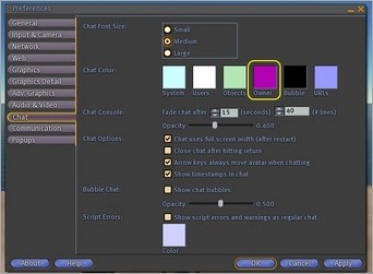 llOwnerSayColor2a llOwnerSayColor2a