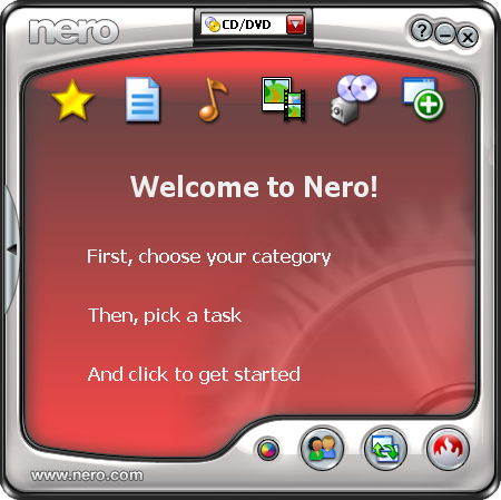 Interface Nero