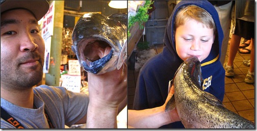 Picnik collage kissing fish