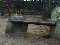 Date: December 2007</p>
<p>Location: Paris</p>
<p>Story: Another bench adorns the gardens of the Rodin Gallery in Paris. Just a very pretty sight.