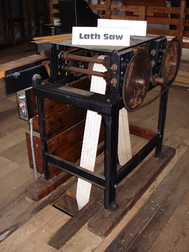 Inside sawmill