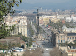 View of Barcelona City from Montjuic