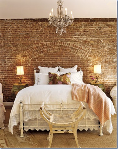 brick bedroom