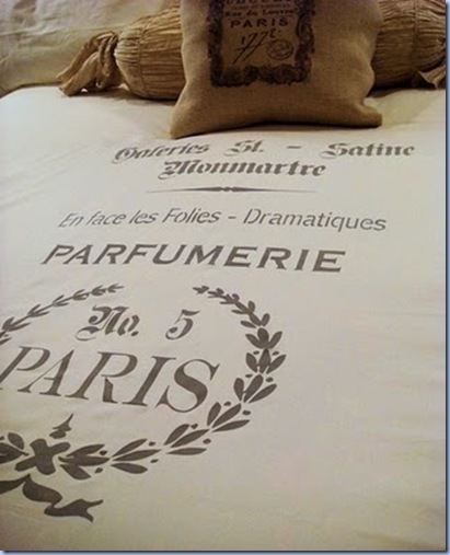 A LINEN PARISIAN BEDCOVER A LINEN PARISIAN BEDCOVER