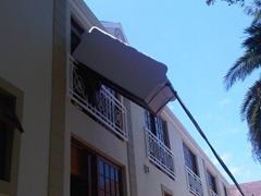 sofa in window
