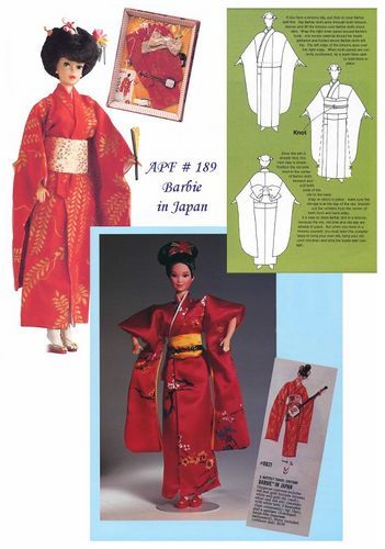 выкройка кимоно, Вязаное платье спицами