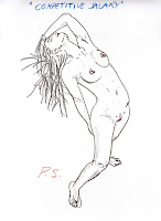 Competitive salary, crayon on A3 sized fine art paper, 300,- DKK