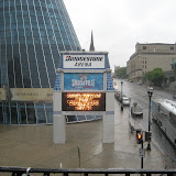 Looking at the Bridgestone Arena from Rippy BBQ balcony in Nashville, TN