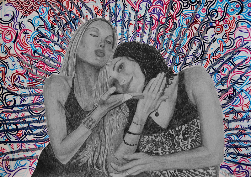 Soul Sisters I by Meghan Oona Clifford | www.RealeyesGallery.com
