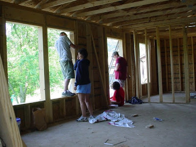 Volunteers working on Powell Church project in Knoxville