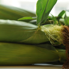 Cold Corn Soup with Basil-Chili Oil