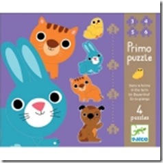 P. DJ07134 - 4 puzzles - 3-4-5-6 pcs - 