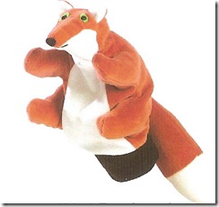 PU. AN40251 - fox hand puppet - 