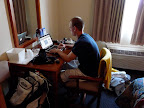 Drew Working On The Site