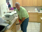 Dan brought a special tool to insure light and fluffy pancakes