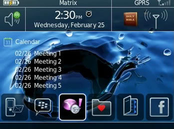ComBox, tema para Blackberry