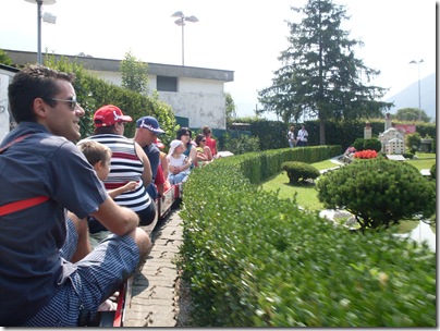 A bordo del treno allo Swissminiatur