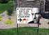 Warning sign - If your dog shits on my yard i will fck your wife.