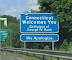 Connecticut welcomes you - Birthplace of George W. Bush. We apologize.