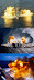 Battleship - The battleship USS Iowa firing a salvo to starboard.