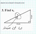 Find X - Answer on a blonde's Geometry test.