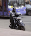 Darth Vader - Dark Force on a scooter.