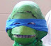 Teenage mutant ninja - It looks like George Washington with a cantaloupe on his face - spray painted green.