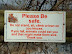 Please be safe - If you fall - animals could eat you and that might make them sick.