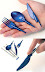 Dining pen caps - A set of pen caps - including a fork-cap - a knife-cap and a spoon-cap - that replaces the normal pen cap during lunch time.