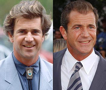 Mel Gibson. - Mel Gibson in 1991. and today. Great tie!