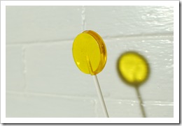 electric yellow lollipop