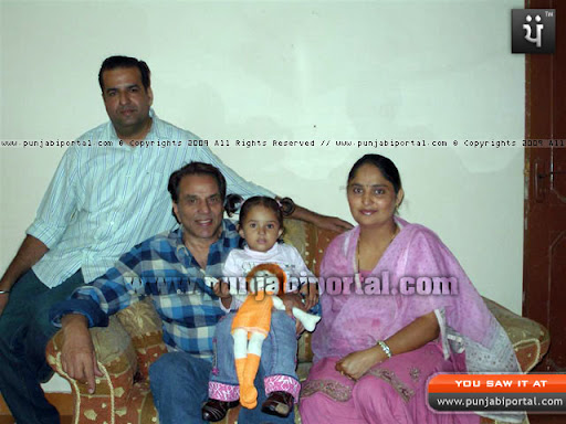 Dharminder Deol with the Author's son Ajay Sandhu and his wife Lakhwir Kaur and daughter Parneet Dharminder Deol with the Author's son Ajay Sandhu and his wife Lakhwir Kaur and daughter Parneet