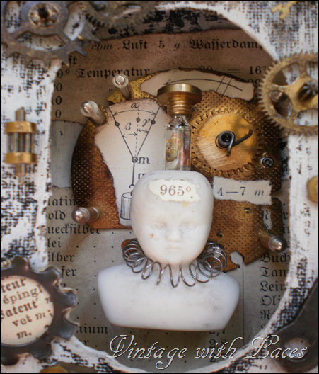 Soap Box turned into Steampunk Assemblage by Vintage with Laces Soap Box turned into Steampunk Assemblage by Vintage with Laces
