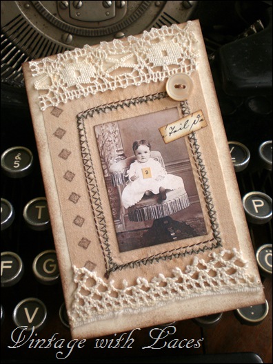 Greeting card with vintage image by Vintage with Laces Greeting card with vintage image by Vintage with Laces