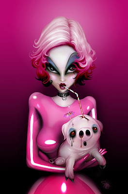 pig%20cocktail - Geng Gao | the Blog | Design, Software, Gadgets blog pig%20cocktail Sexy Illustrations by Gianluca Mattia
