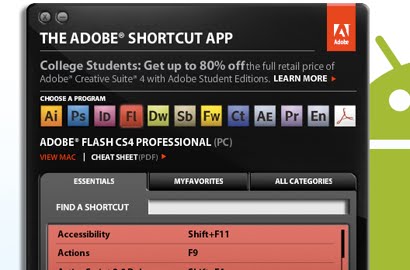 keyboard shortcuts sc6 The Keyboard Shortcuts Reference App for Adobe Creative Suite